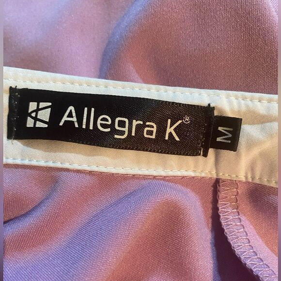 Allegra K Jr’s Sz Med Cat Face Purple Contrast Collar Flare Hem Above Knee Dress - Picture 5 of 6